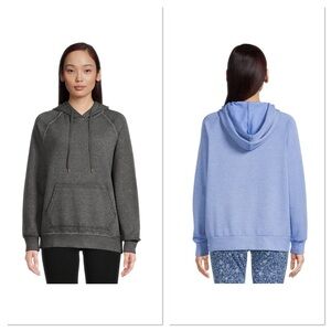 Time and Tru Garment Washed
Pullover Hoodie, Set of 2, Size Small